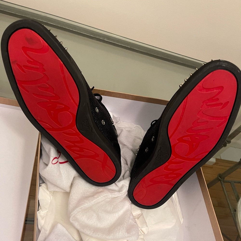 Men black #ChristianLouboutin Size 10